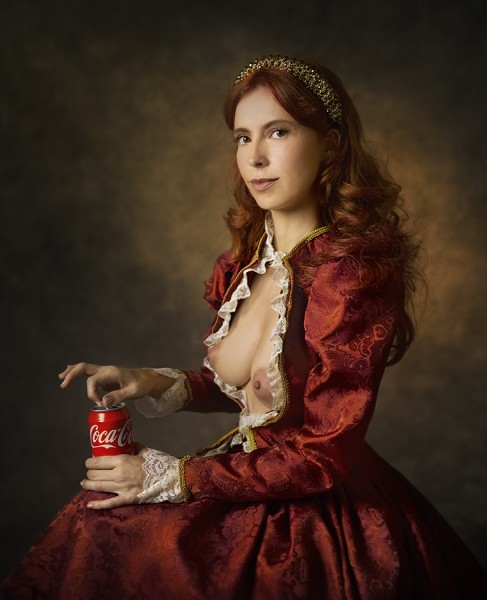 f dama portrait with coke (ramon)